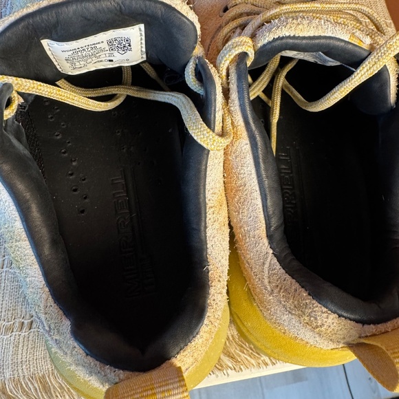 NWOT Merrell MQM Ace LTE FP gold leather hiking shoes - Picture 9 of 12